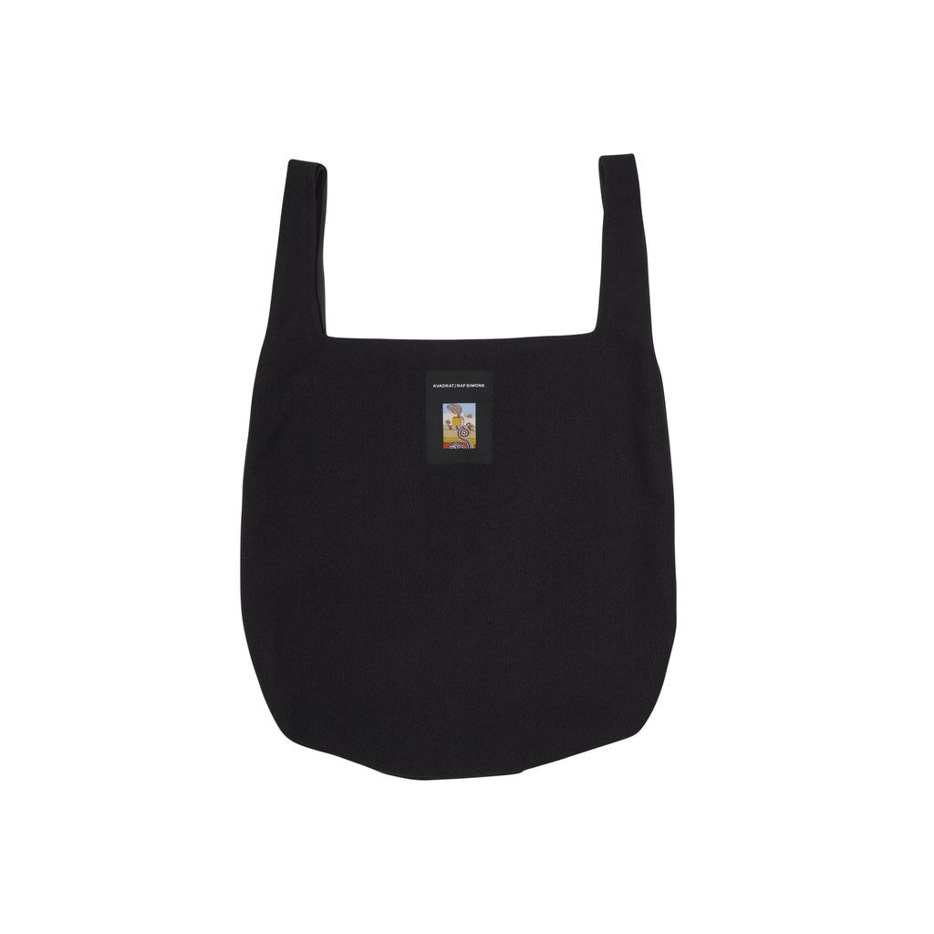 KVADRAT RAF SIMONS BLUE AND BLACK WOOL TOTE BAG | eBay